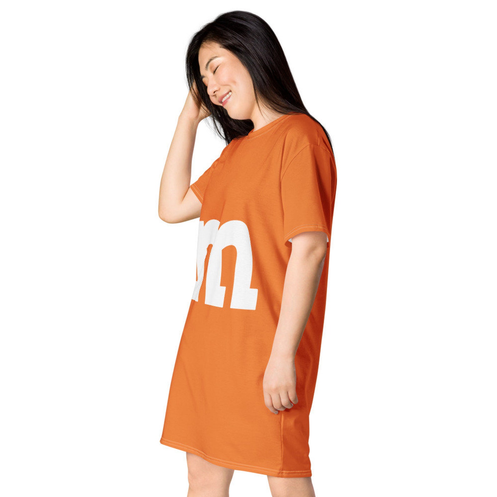 Orange M&M Costume Tshirt dress Etsy