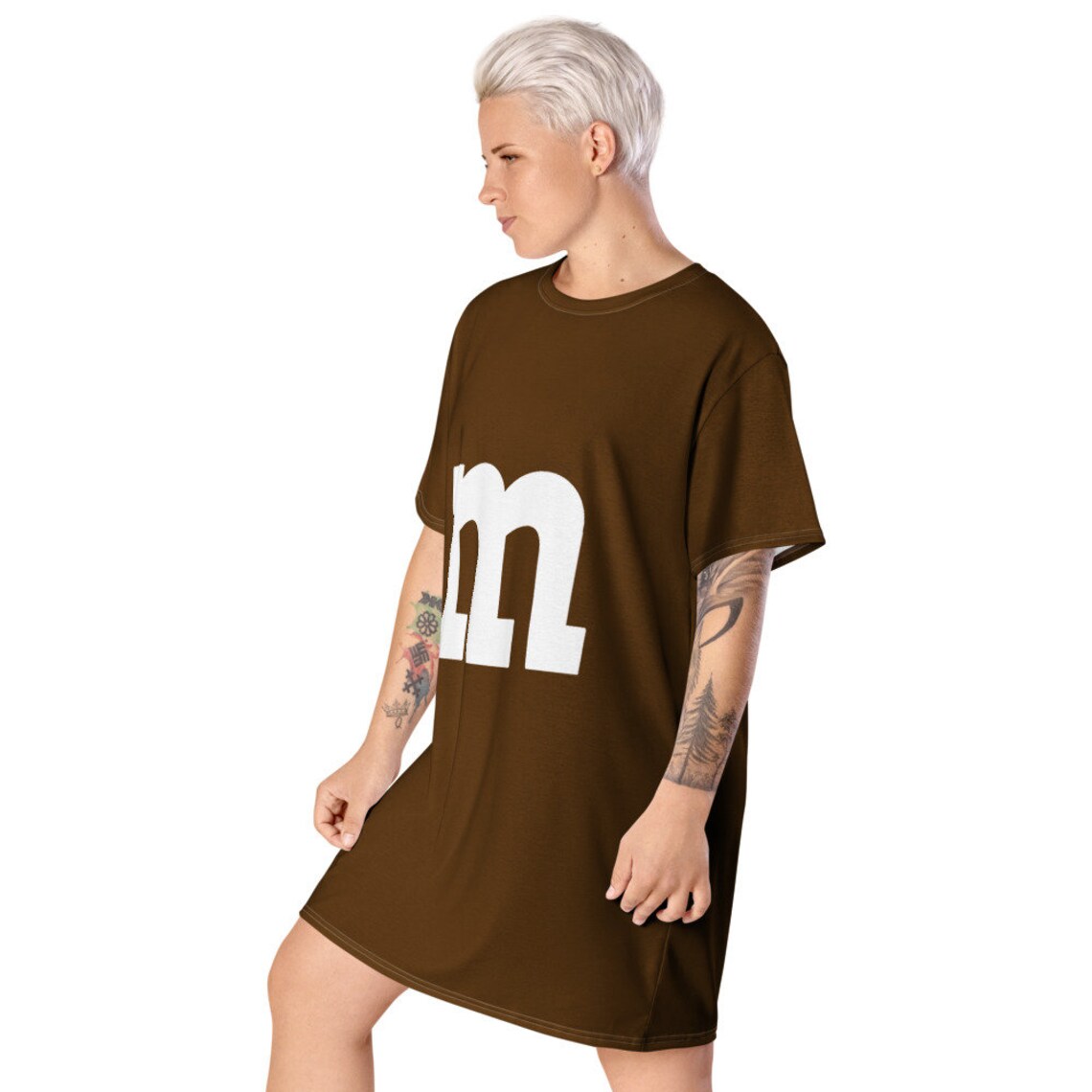 brown-m-m-t-shirt-dress-costume-etsy