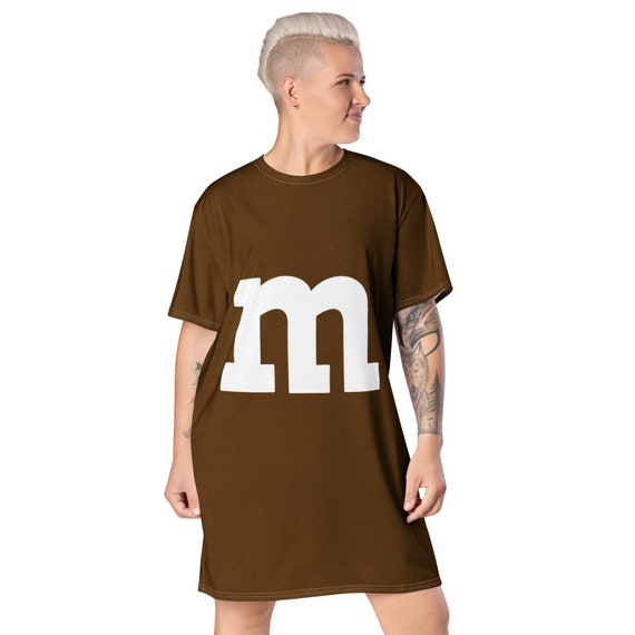 Brown M&M Tshirt dress Costume Etsy