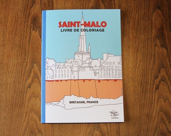 Livre de Coloriage : Saint Malo, Bretagne, France