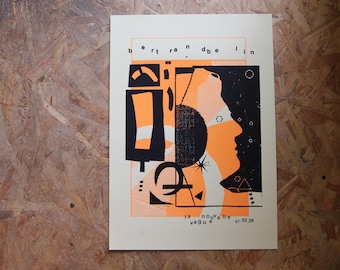 Bertrand Belin à la Nouvelle Vague de St Malo le 7 février 2026 - Gig Poster Sérigraphié