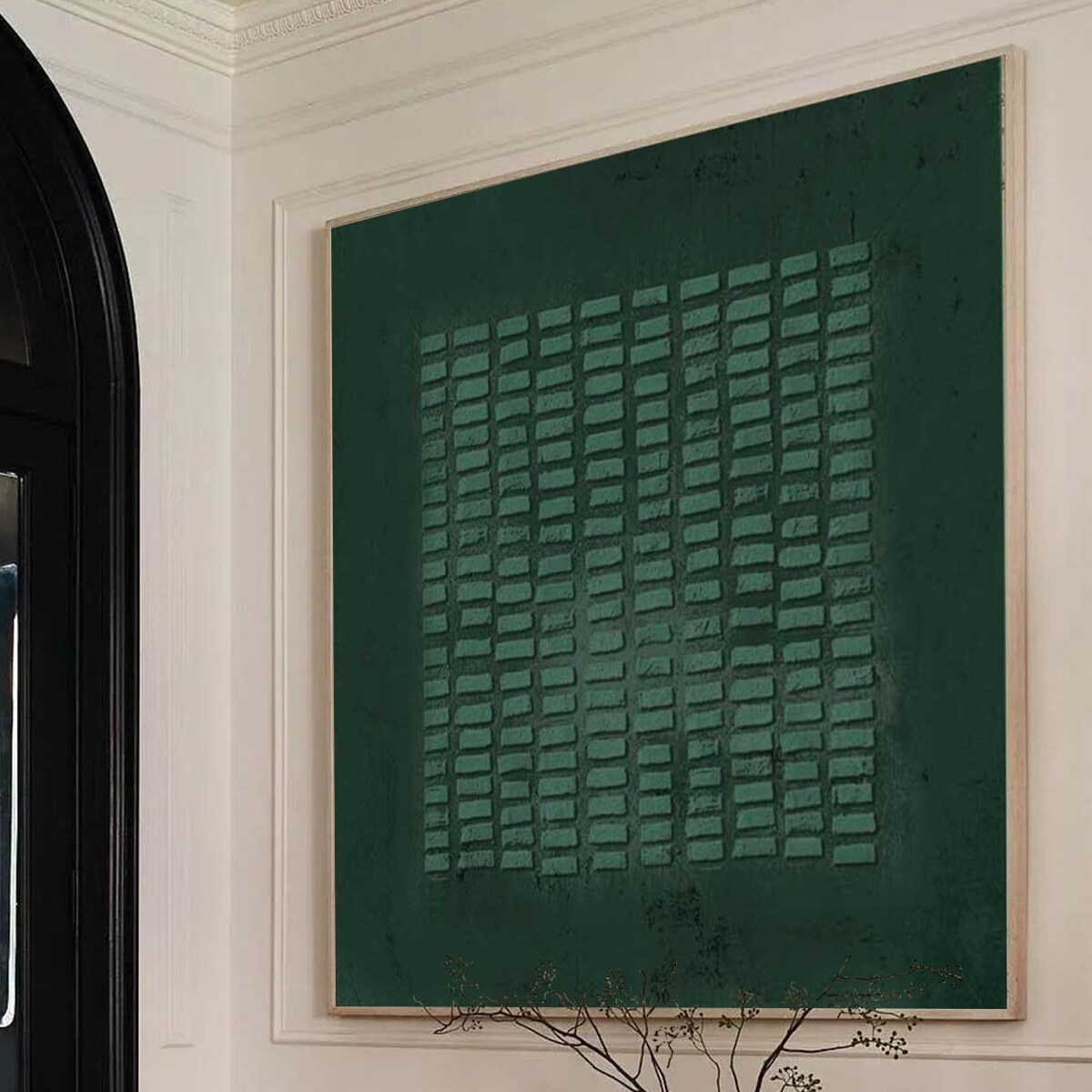 Wabi-sabi Wall Art Green Painting Green Abstract Art Canvas Green Abstract Art Canvas Minimalist Painting 3d Texture Wall Art Green Wall Art - Etsy