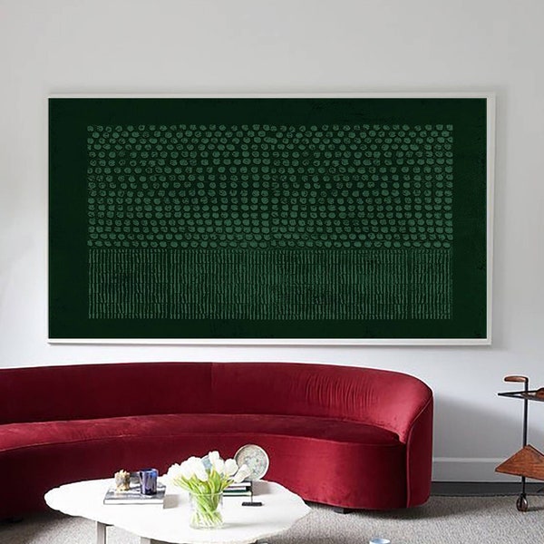 3d texture painting green abstract art canvas green abstract painting Green painting green wall art 3D texture wall art Wabi-Sabi Wall Art