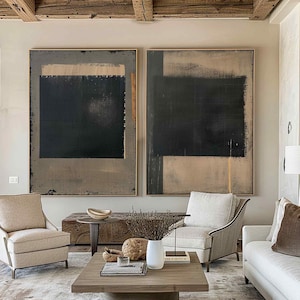 Große abstrakte Art Leinwand Öl Black and White Art Malerei Original Kunstwerk überdimensionieren Wandkunst abstrakte große abstrakte Malere