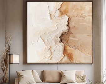 Wabi-Sabi neutral Wall Art brown beige wall art white wall art textured brown beige painting neutral painting on canvas beach wall painting