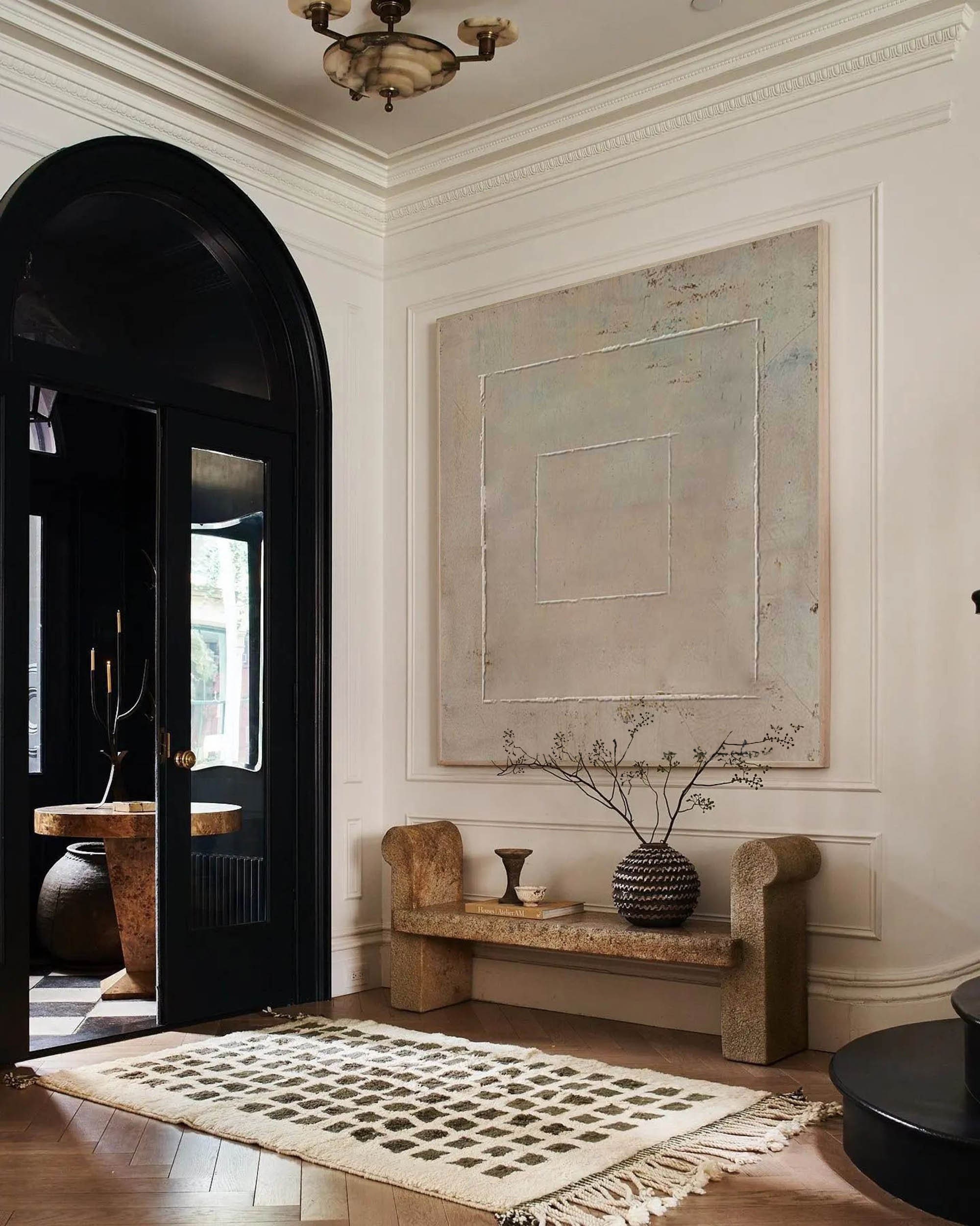 Set of 2 WABI SABI wall art - Plaster and Textured Paintings