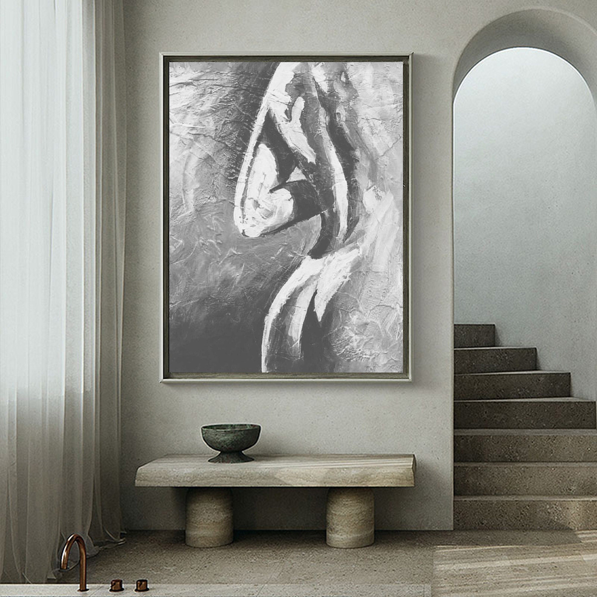Modern Nude Painting Woman Erotic Art Nake Painting Modern - Etsy