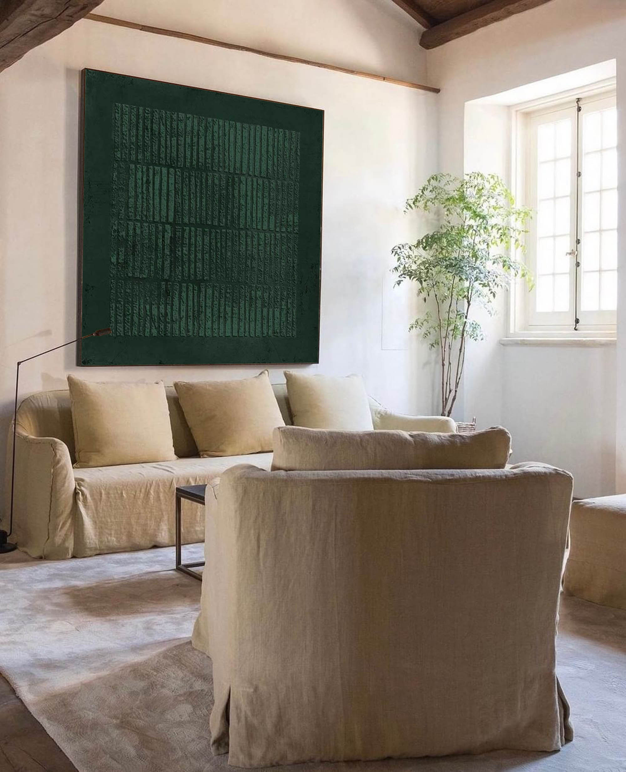 Green Abstract Art Canvas Green Painting Green Abstract Art Etsy