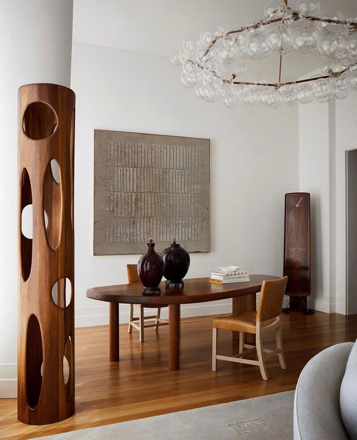 Brown Wall Painting Grey Taupe Wall Art Taupe Wall Painting on Etsy