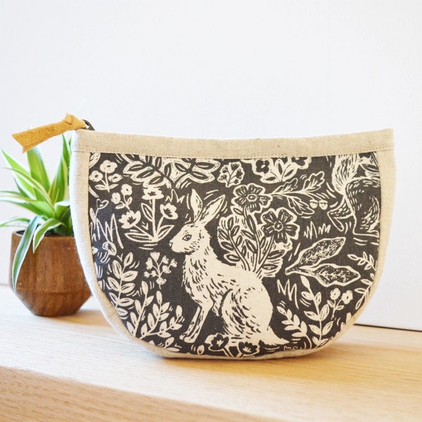 Luna Pouch Pattern, 4 SIZES, Zipper Pouch, Sewing Pattern, Cosmetic Bag Pattern, Lined Pouch Tutorial, PDF, Instant Download