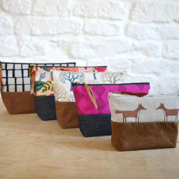 Zipper Pouch Sewing Pattern: 5 Sizes | Pencil Case | Pouch Tutorial | Fully Lined | PDF File