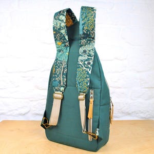 Retro Tech Backpack PATTERN: Unisex Sling Bag | Large Crossbody Backpack Tutorial | Digital File image 4