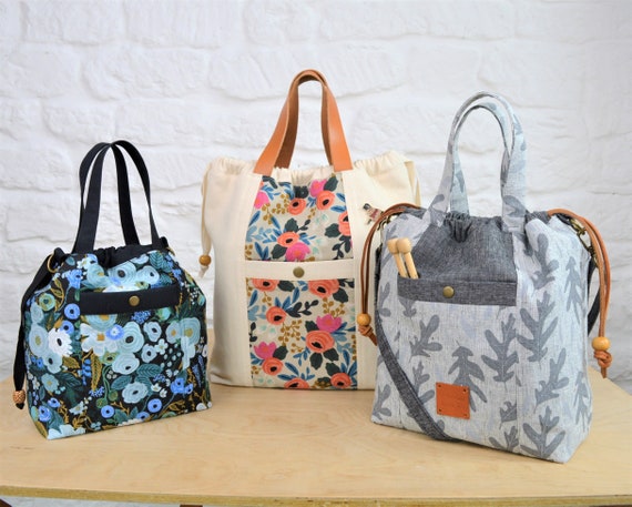 Project Bag SEWING PATTERN, Maxine Tote, Easy Bag Pattern