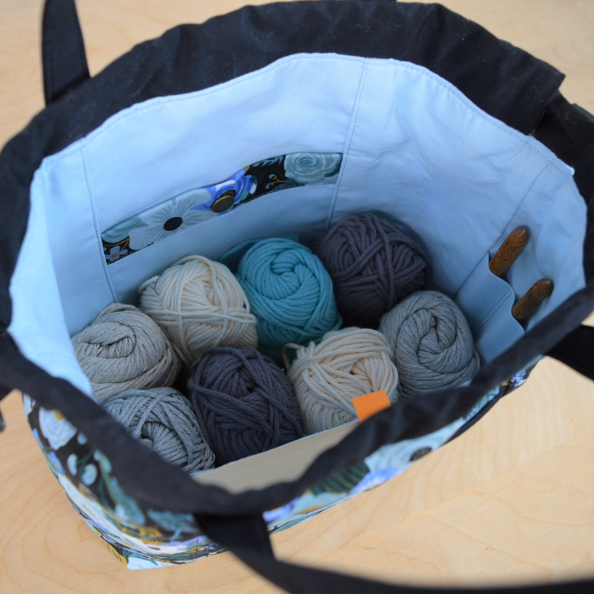 Maxine Drawstring Tote Sewing Pattern: Beginner Project Bag, VIDEO
