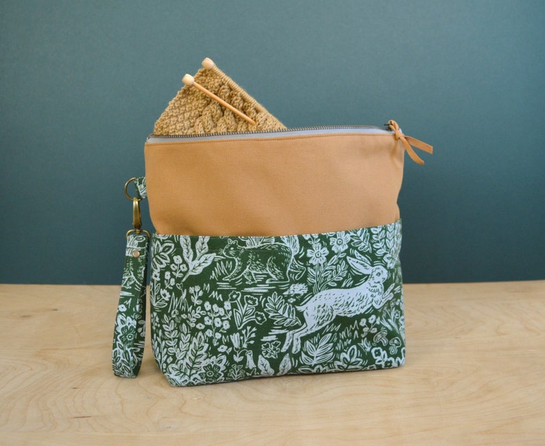 Knitting Bag Sewing Pattern Project Bag Pattern Oxford Pouch Etsy