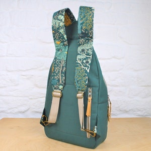 Retro-Tec Sling Bag Sewing Pattern, Unisex backpack pattern, Laptop Bag Pattern, ENGLISH ONLY, pdf instant download zdjęcie 3