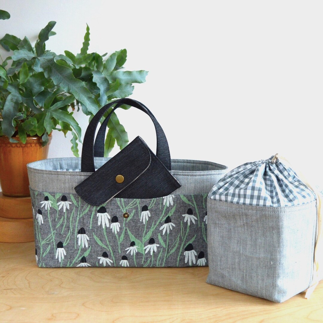 Crafter's Tool Bag PATTERN, Project Bag Sewing Pattern, Knitting Bag