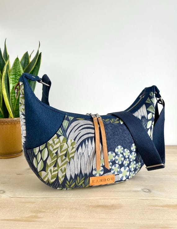 Shoulder Bag Sewing Pattern | PDF Handbag Tutorial | Crescent Hobo