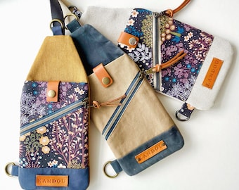 Easy Travel Pouch Sewing Pattern, Mini Crossbody Bag Pattern, Printable Digital Pattern, DIY Passport Sling Bag, Photo Tutorial, PDF file