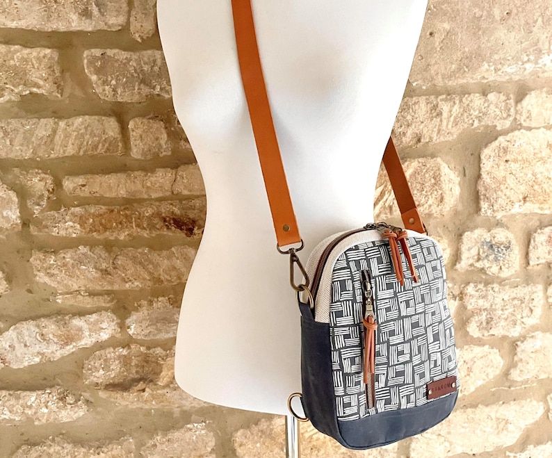 Pebble Sling Bag PATTERN, Ladies Sling Bag Pattern, Convertible Backpack, VIDEO tutorial, Mini Backpack, Pebble Sling, PDF, Instant Download image 4