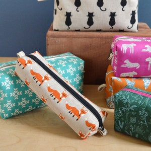 Boxy Pouch Sewing Pattern, 6 SIZES, Zipper Pouch Pattern, Pencil Case ...