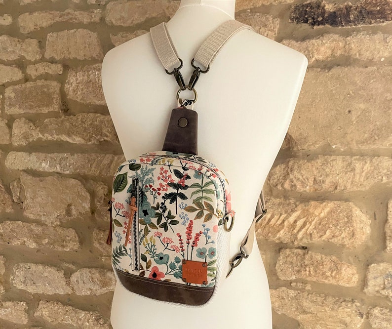 Pebble Sling Bag PATTERN, Ladies Sling Bag Pattern, Convertible Backpack, VIDEO tutorial, Mini Backpack, Pebble Sling, PDF, Instant Download Bild 3