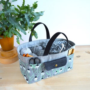 Crafter's Tool Bag PATTERN, Project Bag Sewing Pattern, Knitting Bag Pattern, Storage Basket, Beginner Bag Pattern, PDF, Instant download image 3