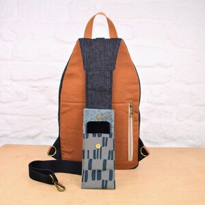 Retro Tech Backpack PATTERN: Unisex Sling Bag | Large Crossbody Backpack Tutorial | Digital File image 9