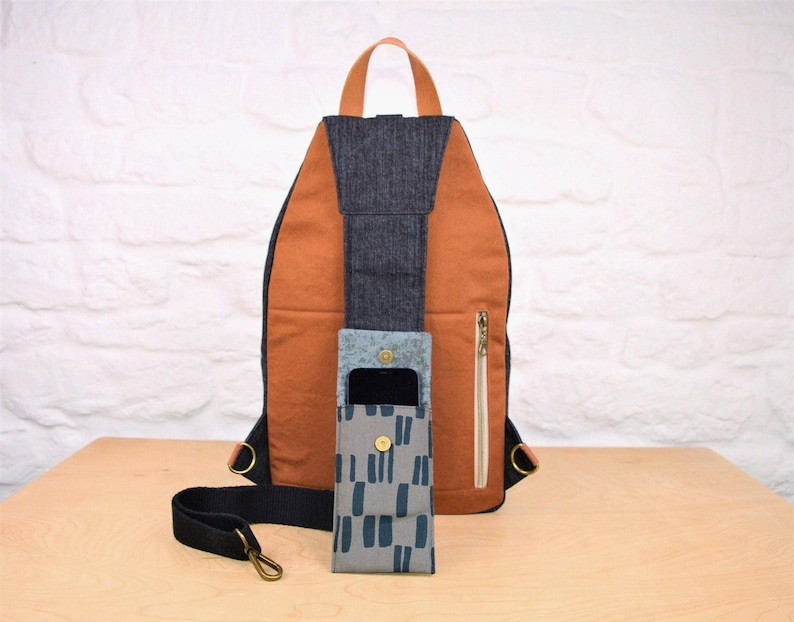 Retro Tech Backpack PATTERN: Unisex Sling Bag | Large Crossbody Backpack Tutorial | Digital File image 9
