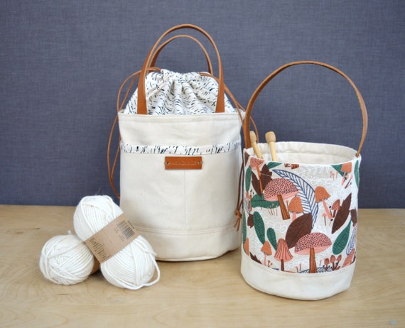 Bucket Knitting Bags, Cinch Project Bags – kmaccollbags
