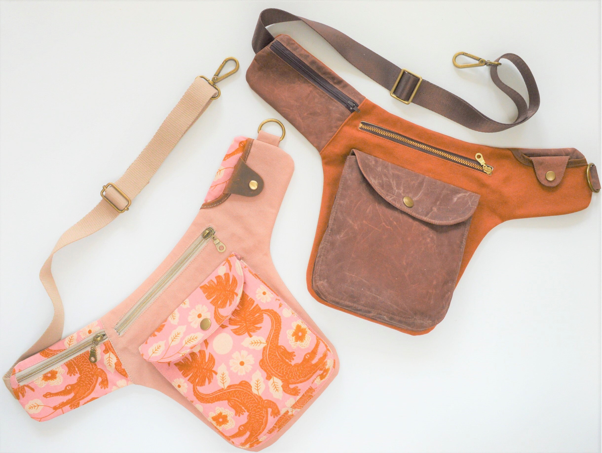 Festival Bag SEWING PATTERN, Waist Pouch Tutorial, Waist