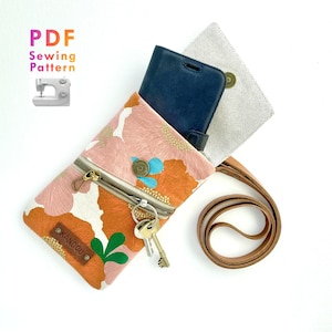 Phone Bag SEWING PATTERN, Phone Pouch Pattern, Phone Bag, Unisex Phone Bag Pattern, Belt Pouch, PDF file, Instant Download