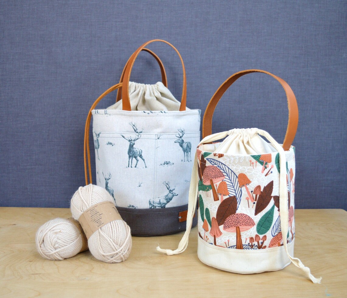 Bucket Bag Sewing Pattern Project Bag Pattern Easy Bucket | Etsy
