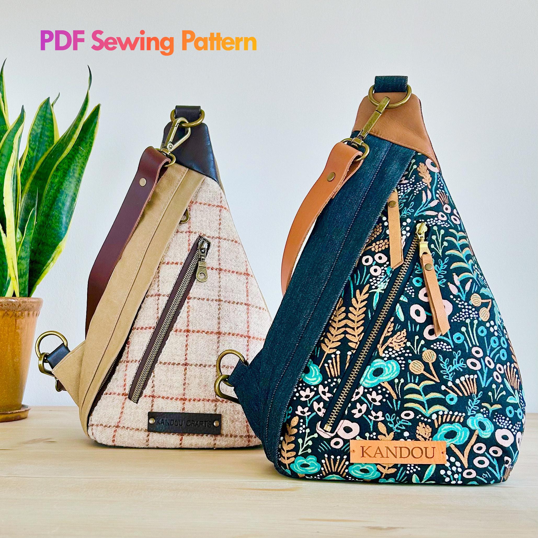 Finn Sling Bag SEWING PATTERN, Unisex Sling Bag Pattern