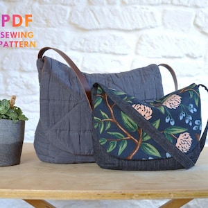 Slouchy Bag SEWING PATTERN, Large Crossbody Bag Pattern, Beginner Bag Pattern, Orla Purse Sewing Pattern, PDF, Instant download