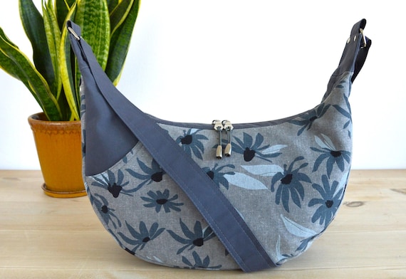 Shoulder Bag Sewing Pattern | PDF Handbag Tutorial | Crescent Hobo