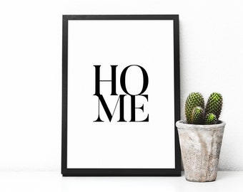 Home Typographic Print