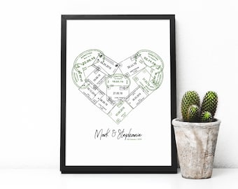 Custom Travel Passport Stamps Art Print, Personalized Adventure Gift