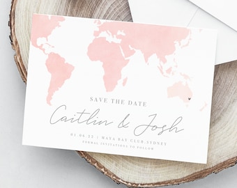 Sydney Australia Save The Date Invitation, Digital A6