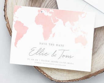 Ibiza Save The Date Invitation, Digital A6