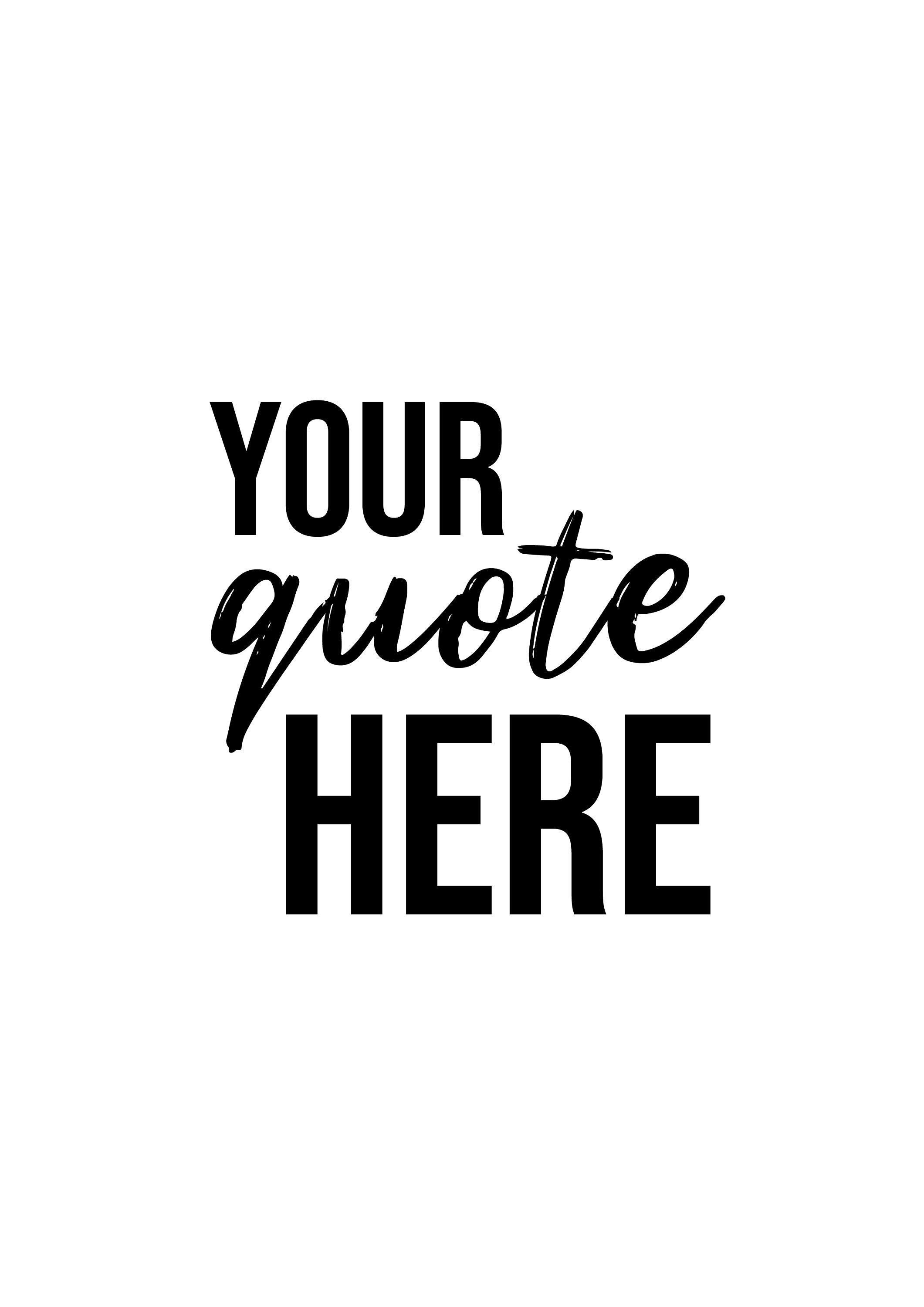 Custom Quote Print With Your Personalised Quote With A4 or Etsy Australia