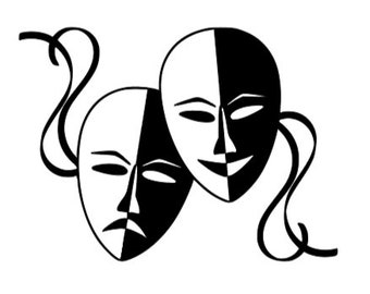 Happy Sad Masks Etsy