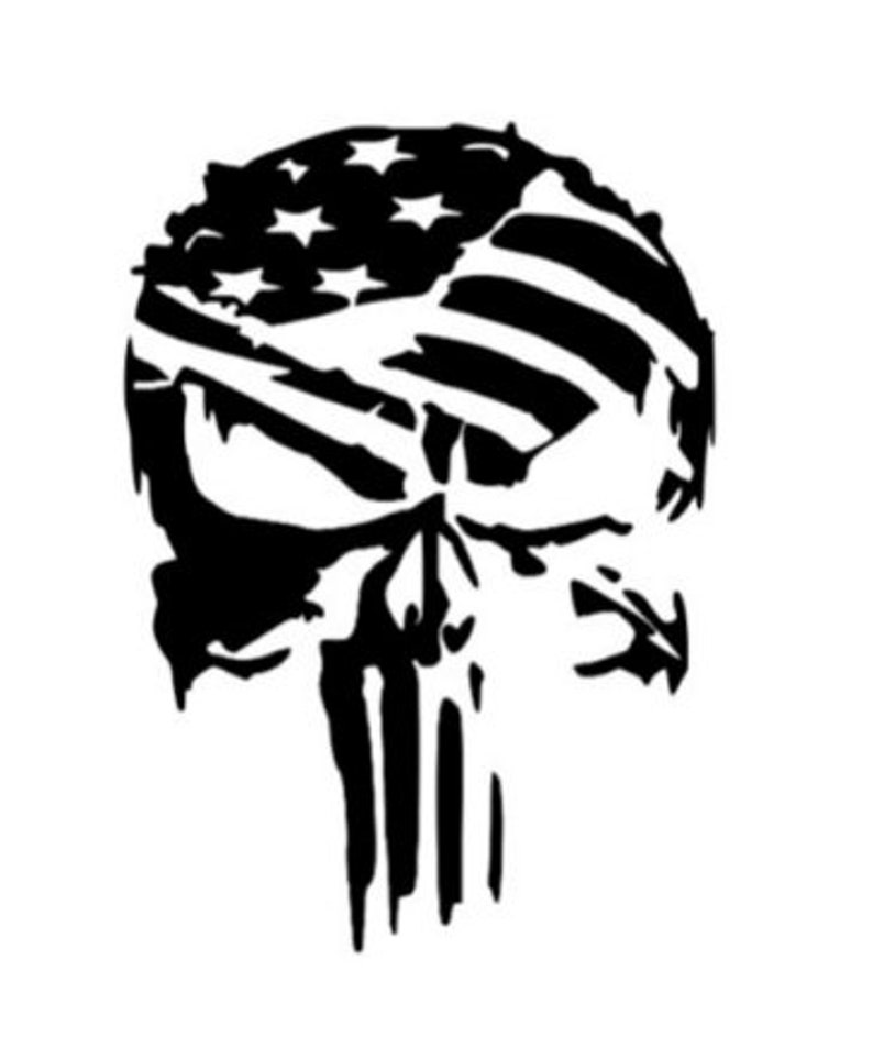 Download Punisher skull flag svg Etsy.