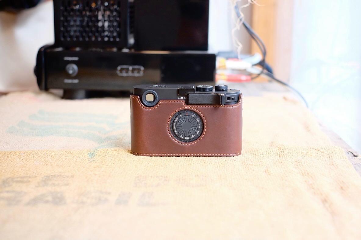 Italy Leather Handmade Leica M11-d Case Leica M11d Half-case