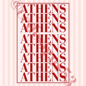 Pair of digital prints inspired by the University of Georgia