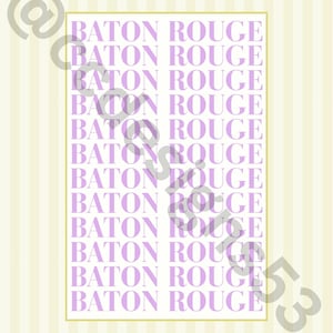 Pair of digital prints inspired by Louisiana State University