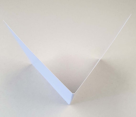 Carte blanche pré-marquée/pré-pliée A5 pliante en A6 350 g/m²