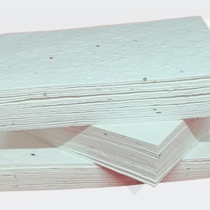 250gsm Recycled Plantable Business Card Blanks - 85x55mm Eco-Friendly Seed-Infused Cards for Networking, Loyalty, Crafts, Gift Tags & More!
