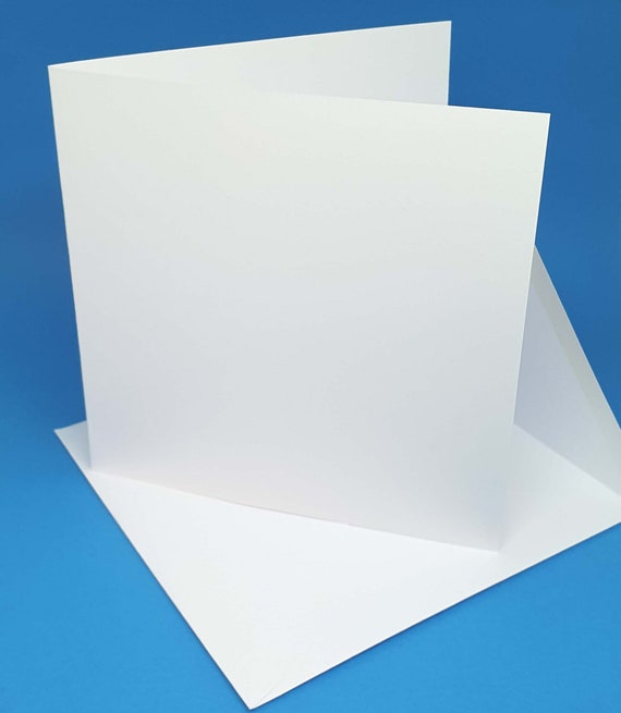 Carte blanche pré-marquée/pré-pliée A5 pliante en A6 350 g/m²