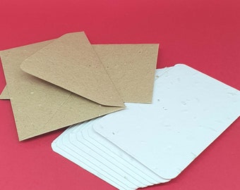 20 Seeded Plantable Save The Date Cards & Eco Friendly Envelopes, Rustic Card, Biodegradable Plantable Card, Invitations, Gift Tags